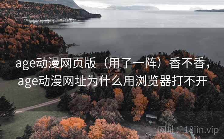 age动漫网页版（用了一阵）香不香，age动漫网址为什么用浏览器打不开