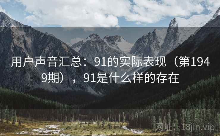 用户声音汇总：91的实际表现（第1949期），91是什么样的存在
