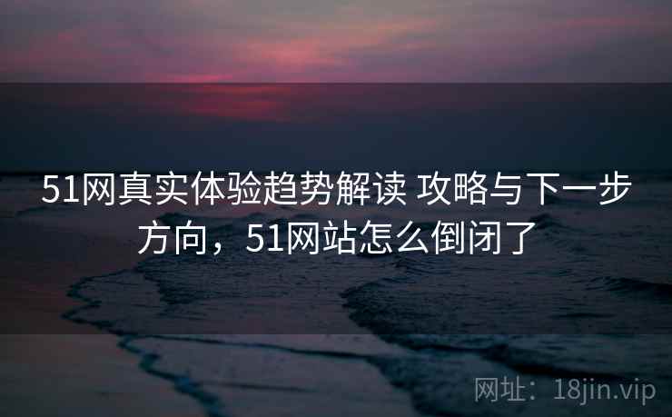 51网真实体验趋势解读 攻略与下一步方向,51网站怎么倒闭了 51网真实体验趋势解读 攻略与下一步方向,51网站怎么倒闭了