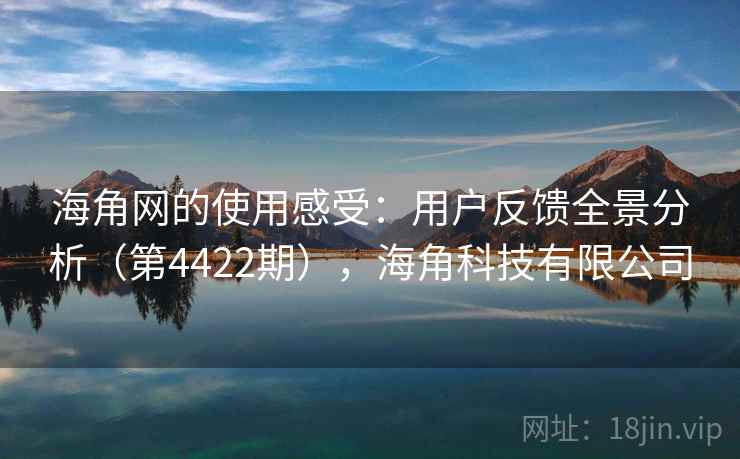 海角网的使用感受：用户反馈全景分析（第4422期），海角科技有限公司